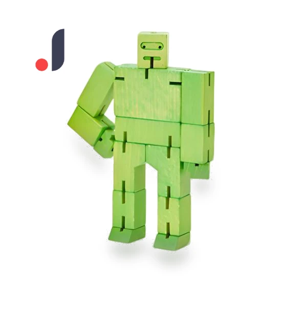 Wooden Cube Robot — Construction Kits, Bumblebee Digital