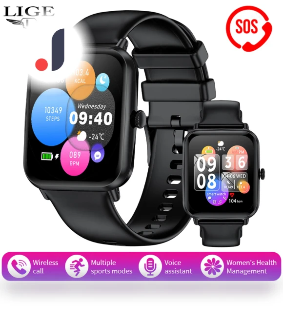 Bluetooth Call Sports Fitness Smart Watch — Smartwatches, LIGE