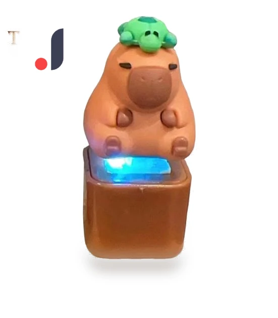 Capybara Fidget Keychain Keyboard — Stress Relievers, Vogue Wardrobe