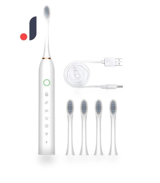 Electric Toothbrush with 4 Brush Heads — Electric Toothbrush Heads, Zoeneed
