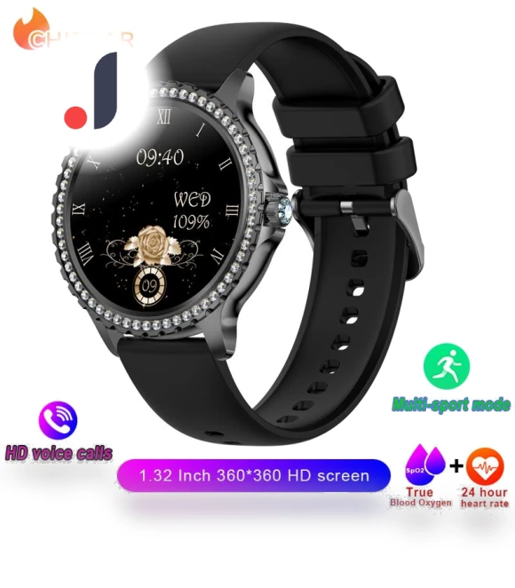 Fashionable Women's Smart Watch with True Blood Oxygen Monitoring — Wearable Accessories, Tiktop2