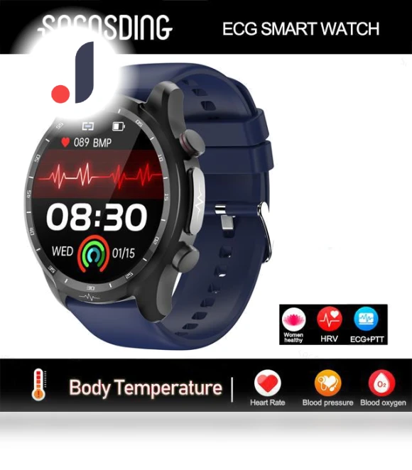 Hygieia-002r-C ECG+PPG Smartwatch — Smartwatches, SACOSDING