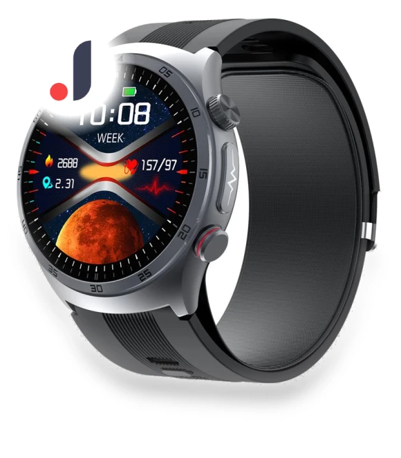Smart Watch with Air Pump, Sphygmomanometer, ECG, Blood Pressure Monitoring — Smartwatches, SACOSDING