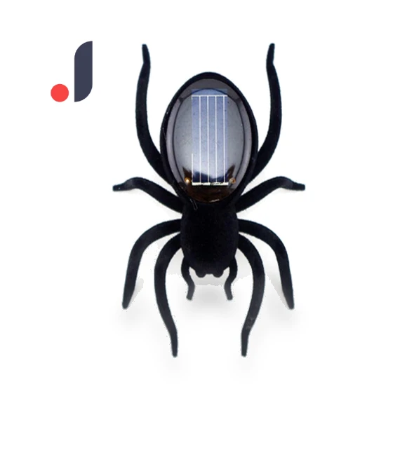 Solar-Powered Spider Robot Educational Toy — Solar Power, Ice Beauty
