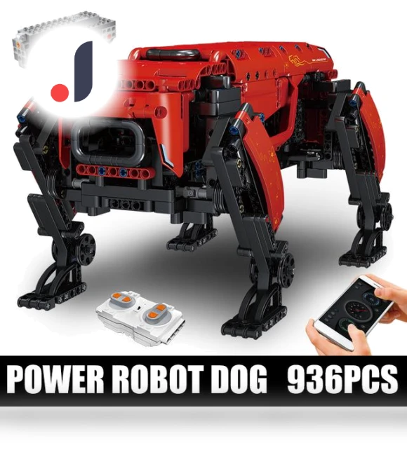 Technical Robot Toy Remote Controlled Motorized Boston Dynamics Model Big Dog AlphaDog Building Bricks — Construction Kits, MOULD KING