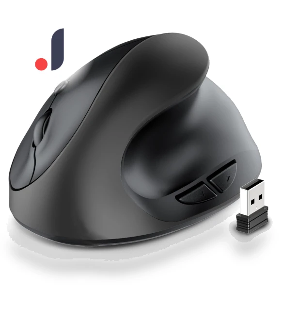Ergonomic Wireless Vertical Rechargeable Silent Designer Mouse — Mouse Pads, Computer boost