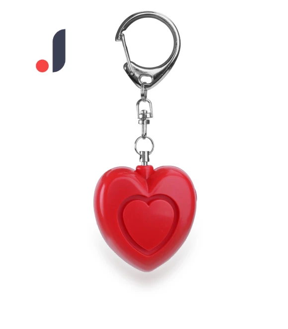 Heart-Shaped Alarm Keychain — Escape Tools, AI Supermarket