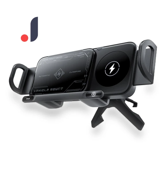 Rotating Touch Phone Holder with Fast Wireless Charging — Dashboard Installation Kits, Fast charging