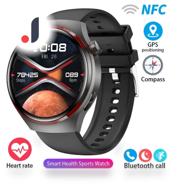 Smart Watch Men GPS Tracking AMOLED HD Display — Smartwatches, Zodvboz