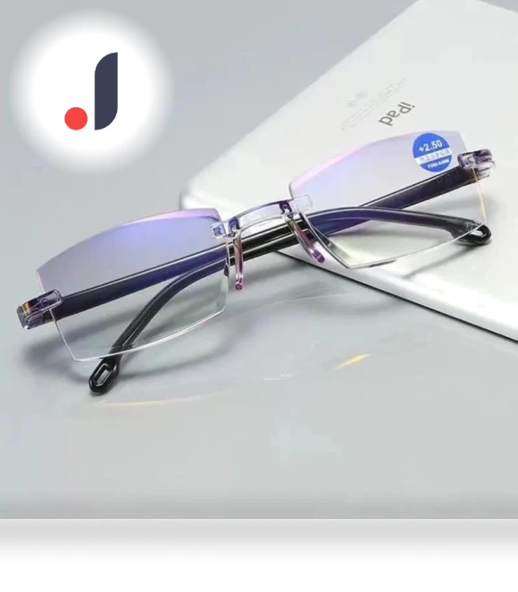 Smart Zoom Reading Glasses with Blue Light Protection — Reading Glasses, Fashion Supplies