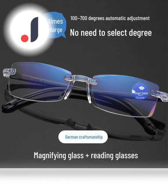 Smart Zoom Reading Glasses — Smart Glasses, AI Supermarket