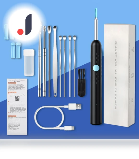 Wireless Smart Visual Ear Cleaner Otoscope — Wax Removal, Modern Home Furnishing