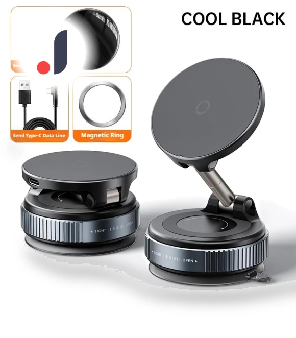 Car Phone Holder with Wireless Charging — Dashboard Installation Kits, Auto Parts Decorate