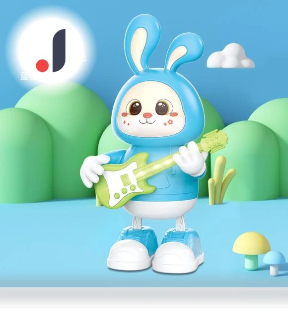 Light Music Electric Singing And Dancing Toy Cute Rabbit Guitarist — Melody Makers, Happy Time For kids