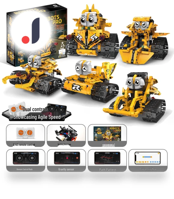 Programming Robotic Boy Toy with Mechanical Dog — Construction Kits, Super Go