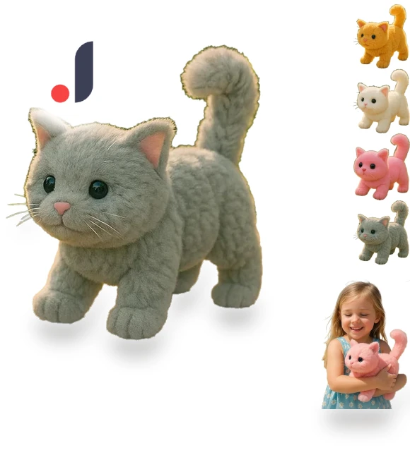 Realistic Cat Toy with Walking Robot — Cat Playthings, S12corpio