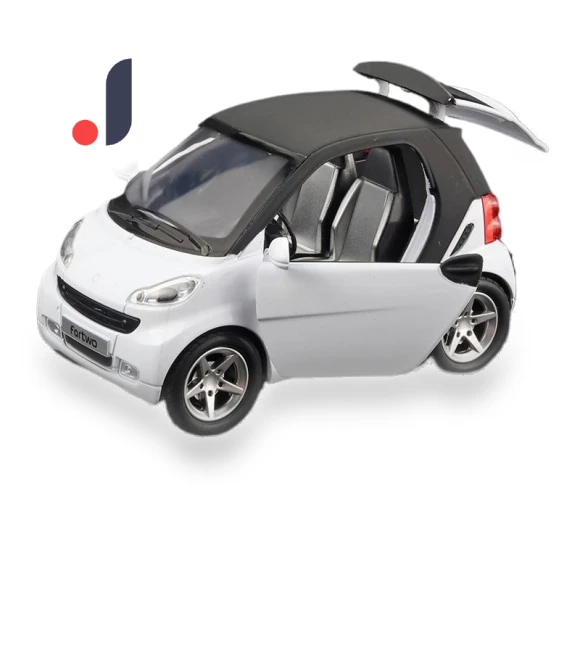 Simulation Benz Smart Alloy Model Car — Miniature Rides & Collectibles, Fourall-Model Cars