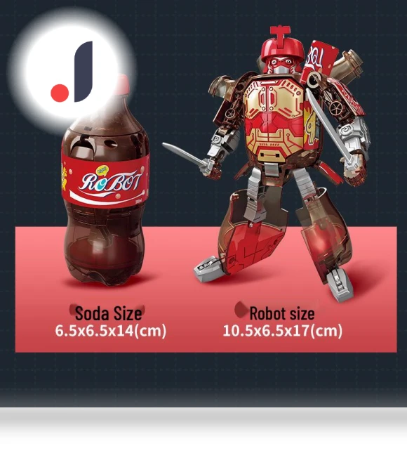 Transformable Robot Toy from Soda Bottle — Construction Kits, Super Go