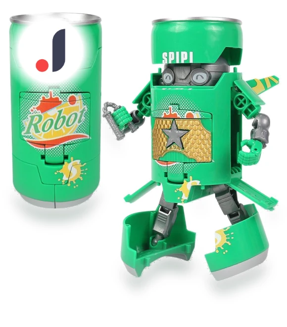 Transforming Internet Celebrity Cola Robot Mecha Toy — Interactive Figures & Robots, Super Go