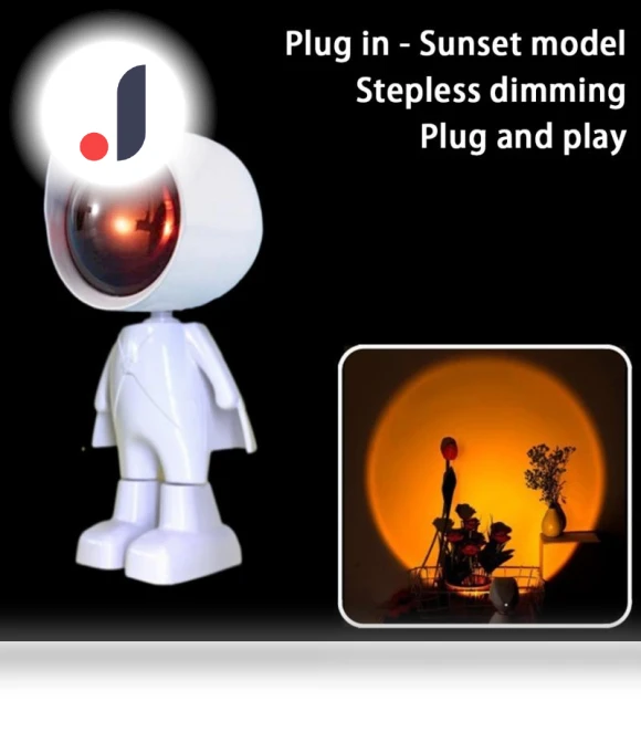 Astronaut Robot Lamp Projector Sunset Light — Creative Lighting Solutions, CAOWJiBrother