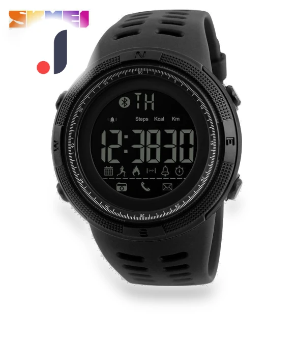 Outdoor Fashion Bluetooth Smart Step Reminder Watch — Smartwatches, Skmei