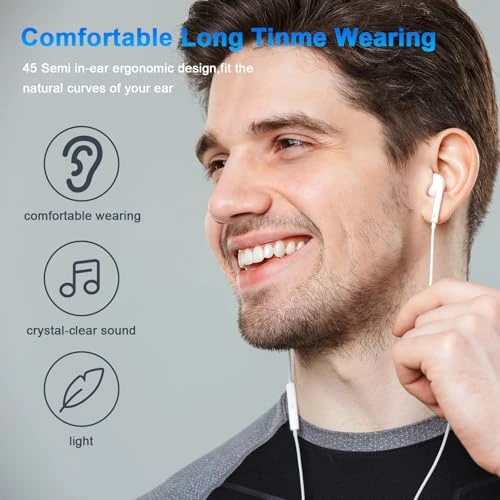 Wired Headphones for iPhone, CREHAO