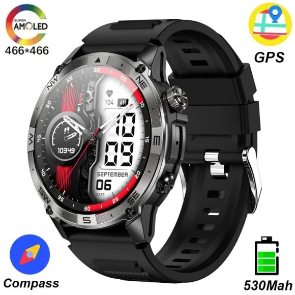 GPS Sports Smartwatch for Men — GPS Watches, SACOSDING