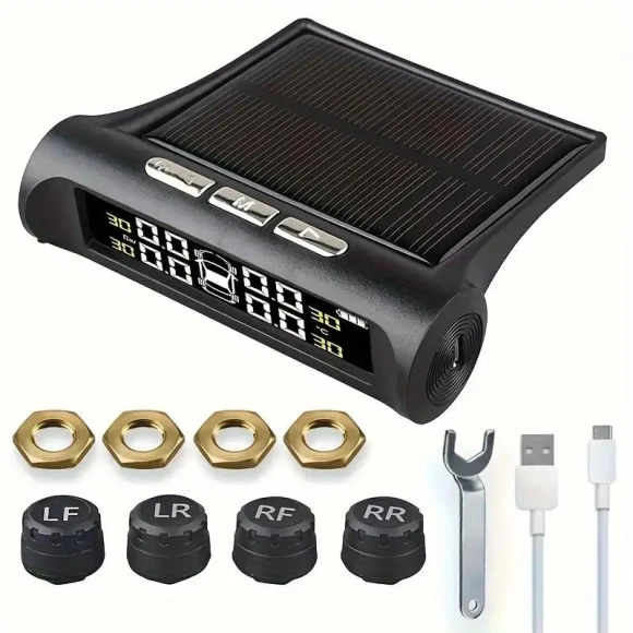 Solar Powered Car Tire Pressure Monitoring System — TPMS, LIAESMART