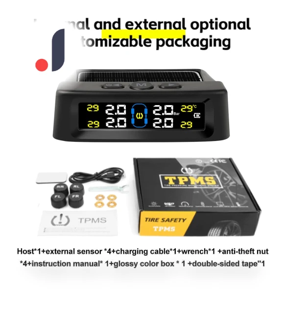 Solar System TPMS Car Tire Pressure Monitoring Device — TPMS Sensor Replacements, LIAESMART