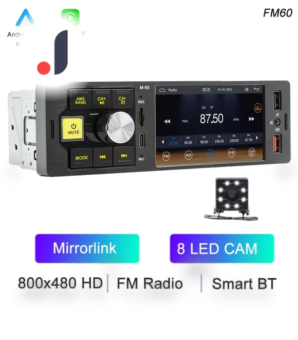 1 Din 4.1 Touch Screen Car Radio Receiver — Stereo Receivers, Auto Launcher