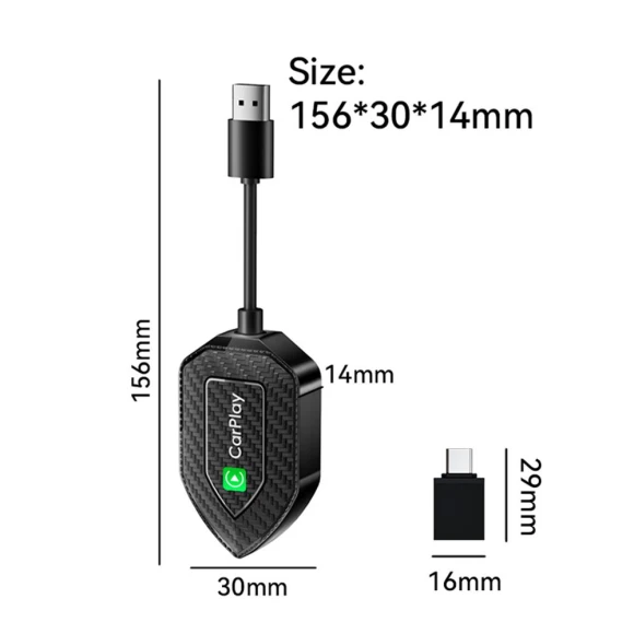 2-in-1 Wireless CarPlay Android Auto Adapter — Car Infotainment System, A Auto Parts Mall