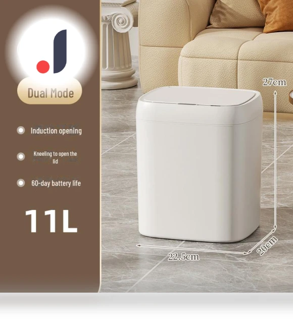 Luxury Smart Touch Trash Can — Kitchen Cans, AI Supermarket