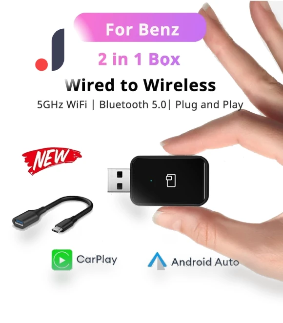 Mini Wireless CarPlay Android Auto Adapter — Stereo Receivers, AE Selection