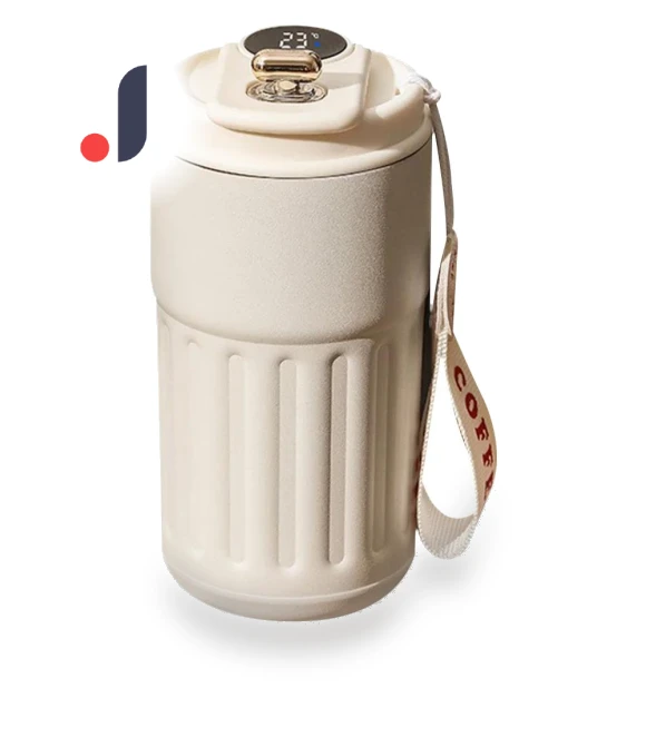Smart Thermos with LED Temperature Display — Beverage Warmers, JR-Studio