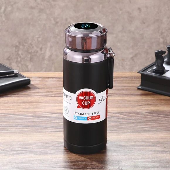 Vacuum Insulated Stainless Steel Pot with Smart Temperature Display — Coffee & Tea, Binchi Outdoor Equipment