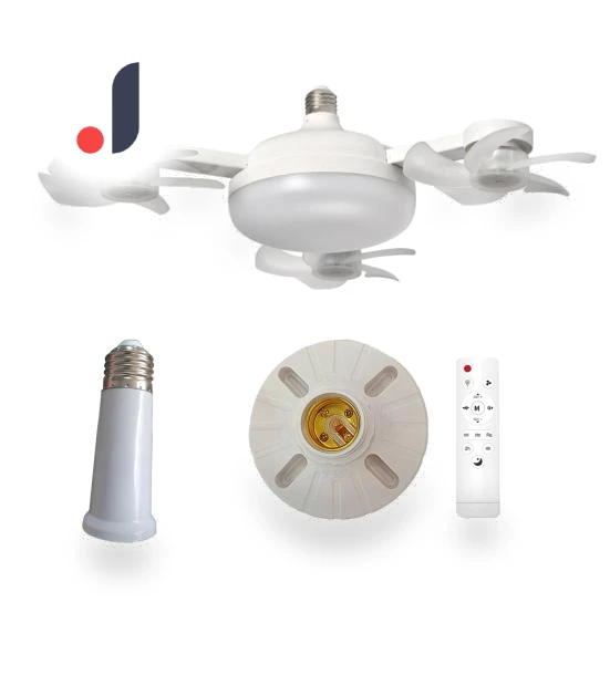 Ceiling Fan with 3-Color Temperature, Adjustable Brightness, LED Light — Ceiling Fan Lighting Solutions, Dayuansheng