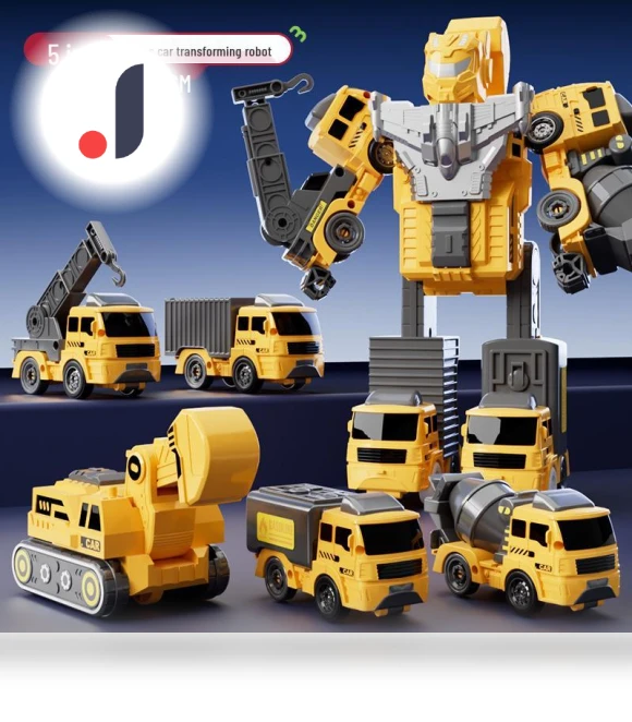 Transformable Engineering Car-Robot Toy — Interactive Figures & Robots, Super Go