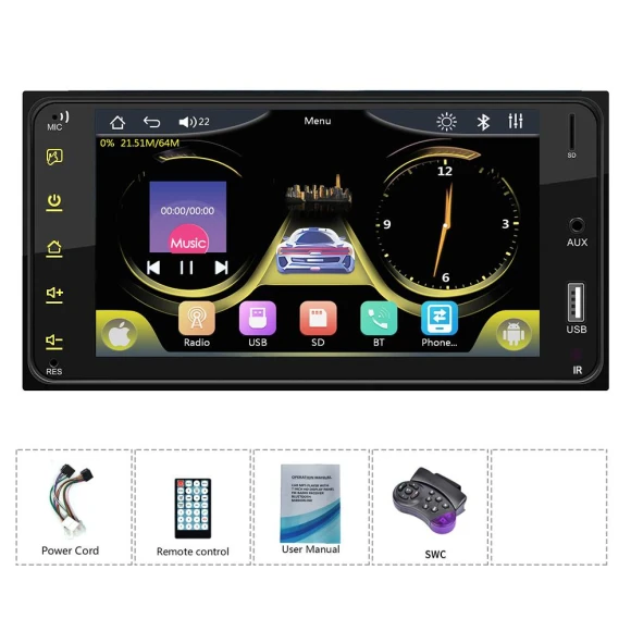 2 Din Car Stereo with Touch Screen — Car Infotainment System, Reakosound