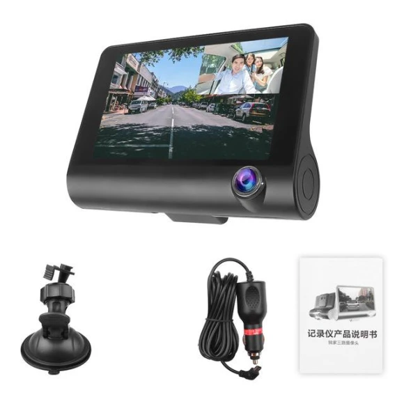 Automotive DVR with Three Lenses — Dash Cam, Smart Mouse