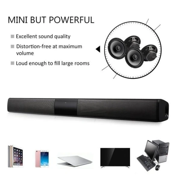 Bluetooth Soundbar with Speaker for TV — Sound Bar, Smart Mouse