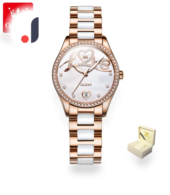 Love Diamond Dial Women's Watch — Timepieces, OLEVS