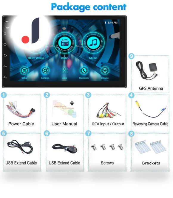 7-inch Android 12 Car Navigation Stereo Radio MP5 Player — Stereo Receivers, Home Of Auto Parts