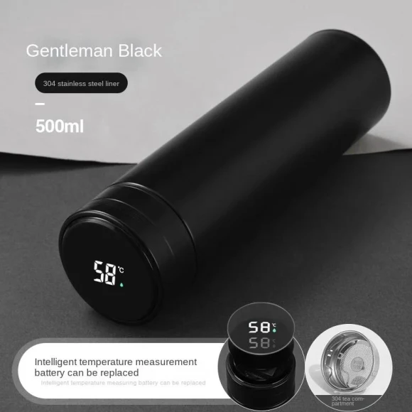 Smart Display Vacuum Mug — Smart Water Bottle, Cosy Homes