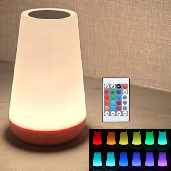 13-Color LED Night Light with USB Charging — Night Lights, Binchi Lighting Appliances
