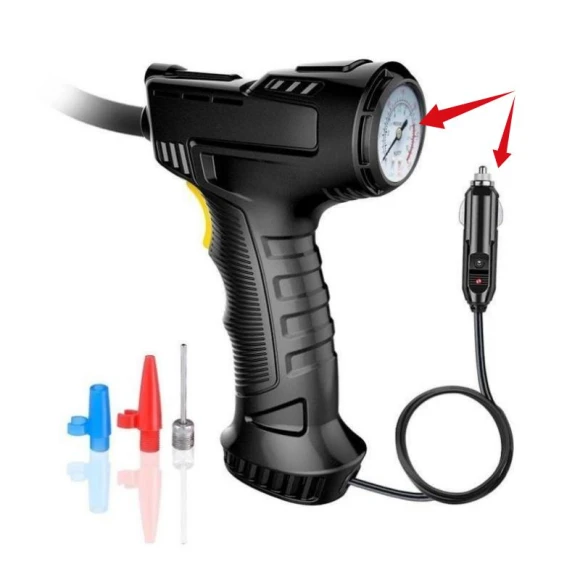 Car Tire Pump and Pressure Monitor — Pressure Gauges, Taremid