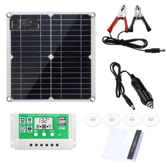 Monocrystalline Solar Panel Kit 20W with IP64 Controller — Solar Charging Solutions, Inmazing