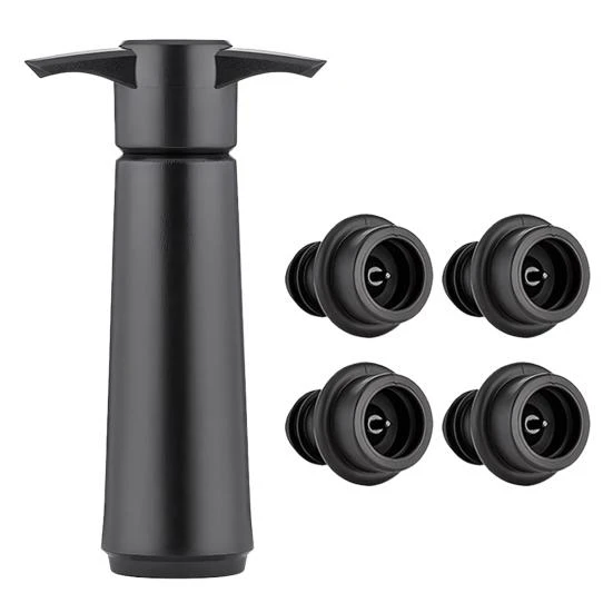 Vacuum Wine Saver with 4 Stoppers, House & Kitchen