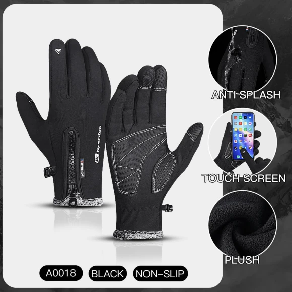 Winter Ski Gloves with Touchscreen — Heated Gloves, Freedom Outdoors