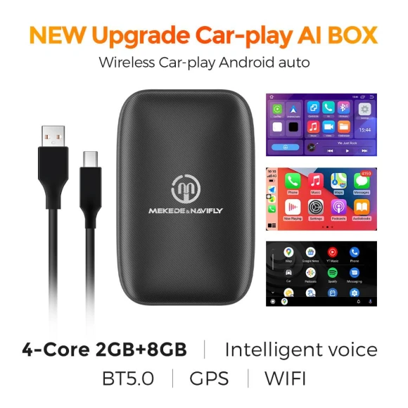 Wireless Carplay Adapter for Universal AI BOX — Stereo Receivers, JOHO - CarGear