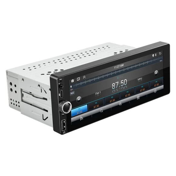 1 Din CarPlay Android-Auto Touchscreen Multimedia MP5 Player Bluetooth Handsfree 6.86 Audio System Head Unit — Stereo Receivers, Tulan market